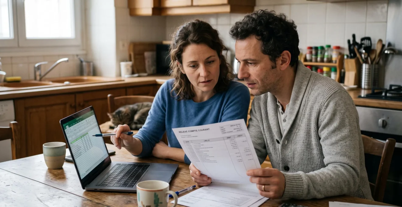 Couple comparant un budget commun et des options de compte joint
